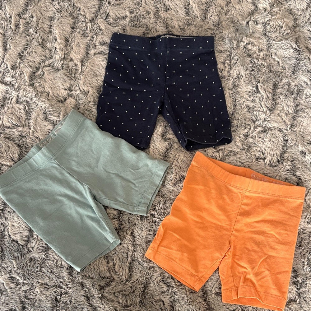 Wonder Nation Kids' Shorts Set - Navy, Light Green, Orange